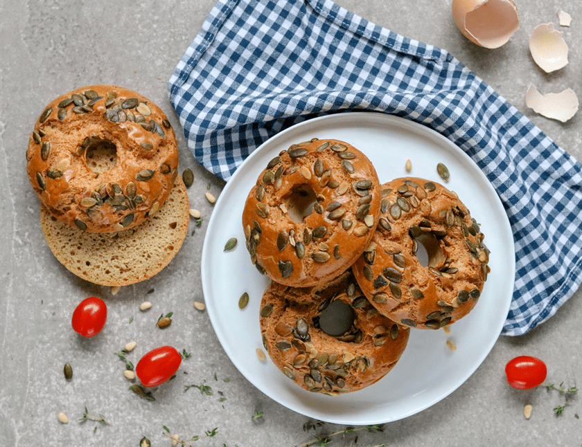 Koolhydraatarme bagels Koolhydraatarme bagels