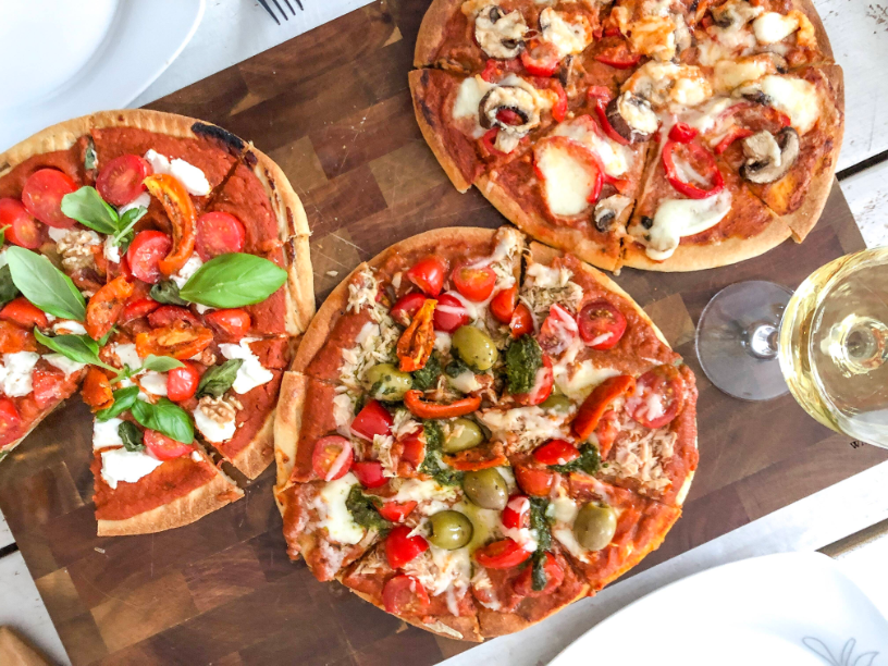 Glutenvrije bloemkoolpizza Glutenvrije bloemkoolpizza