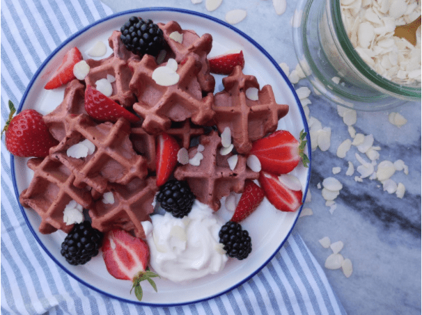 Roze mini wafeltjes Roze mini wafeltjes