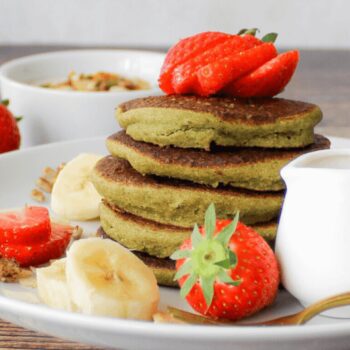 Vegan spinazie pancakes