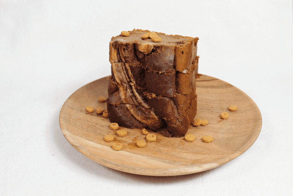 Bananenbrood met mini speculaasjes Bananenbrood met mini speculaasjes