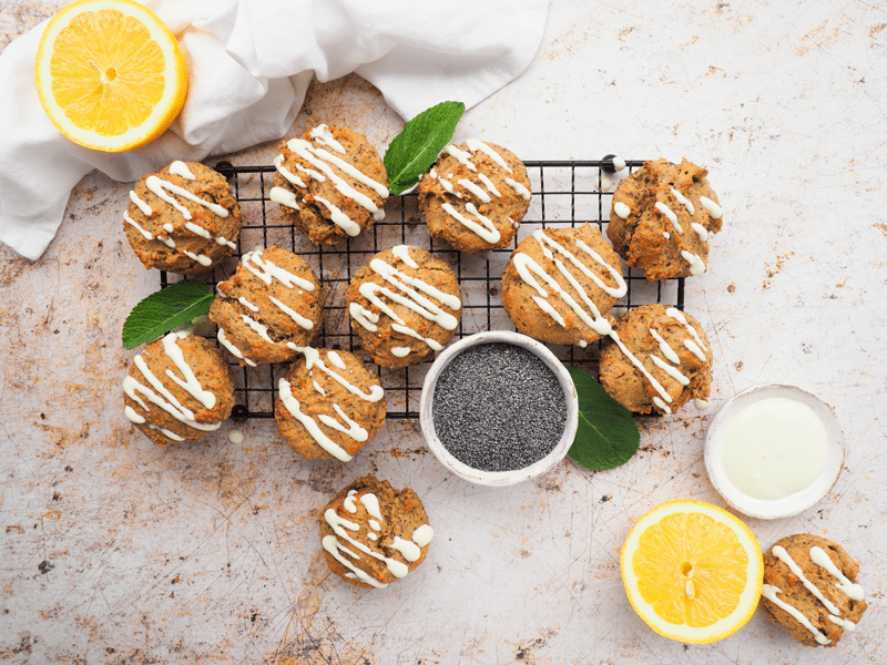 Citroen maanzaad muffins Citroen maanzaad muffins