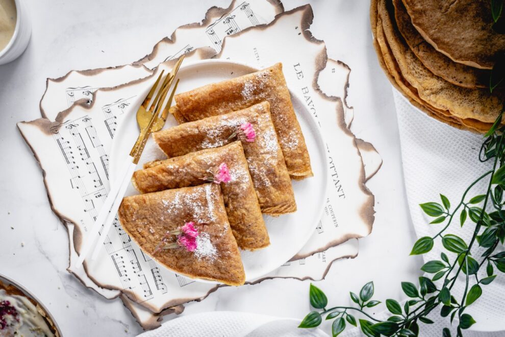 Vegan Vanille Pannenkoeken Vegan Vanille Pannenkoeken
