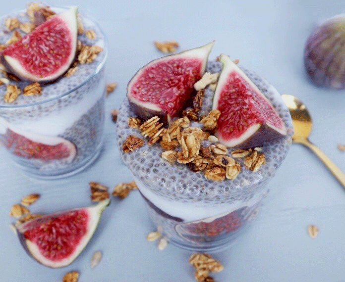 Chiapudding met vijgen Chiapudding met vijgen
