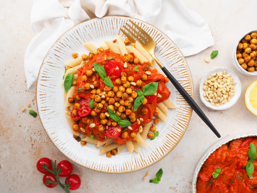 Romige paprika pasta Romige paprika pasta