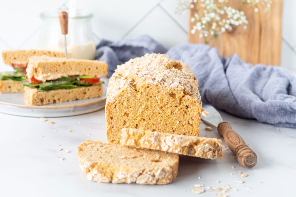 Makkelijk glutenvrij kwarkbrood Makkelijk glutenvrij kwarkbrood