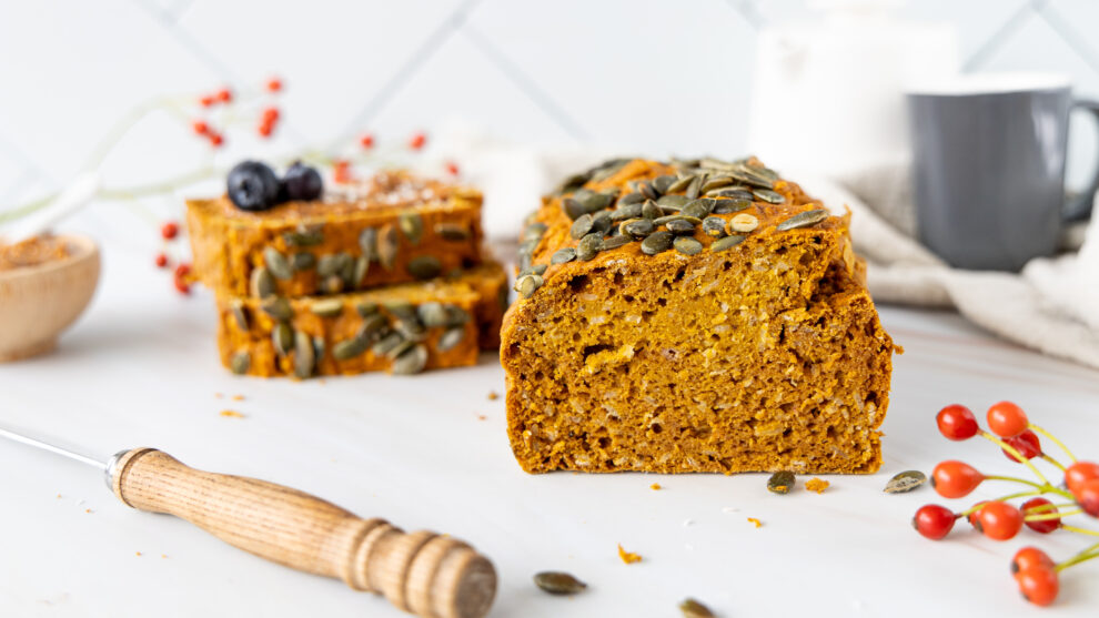 Glutenvrij pompoenbrood Glutenvrij pompoenbrood
