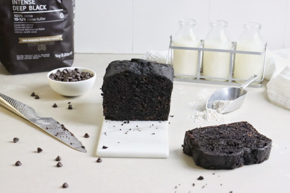 Dubbel chocolade bananenbrood Dubbel chocolade bananenbrood