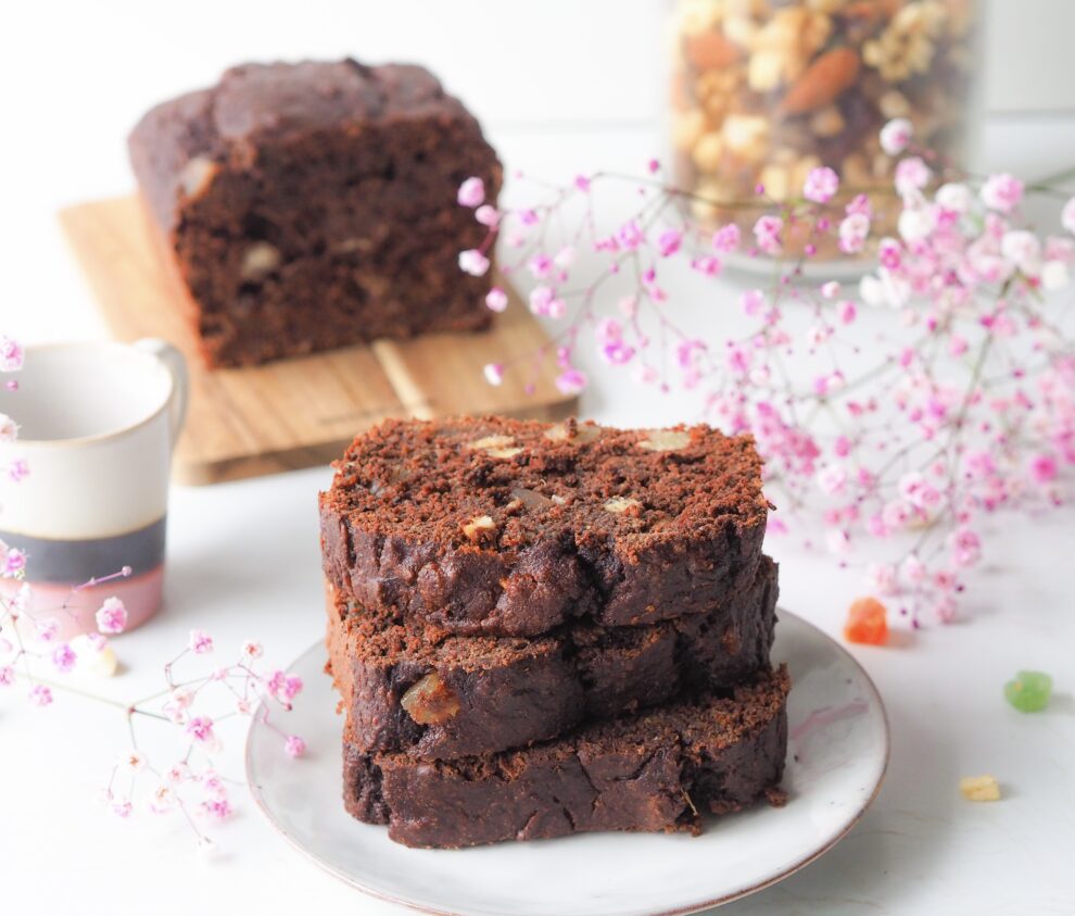 Chocolade bananenbrood Chocolade bananenbrood