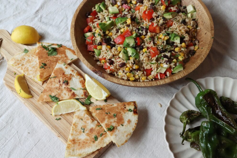 Mexicaanse rijstsalade Mexicaanse rijstsalade
