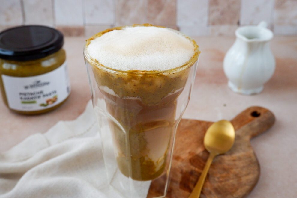 Pistache Kadayif Latte Pistache Kadayif Latte